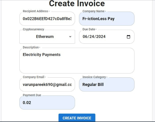 Formidium Invoice System